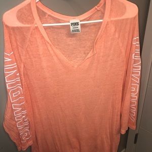 Pink: Cozy Orange Lounge Shirt
